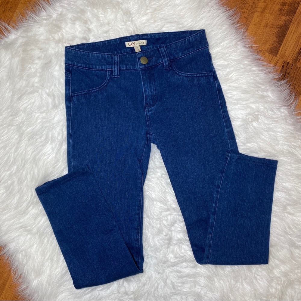 🔥SOLD🔥 Cabi Dark Wash Skinny Blue Jeans Size 2